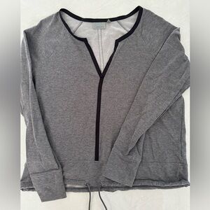 Athleta Gray and Black Women's Sweatshirt